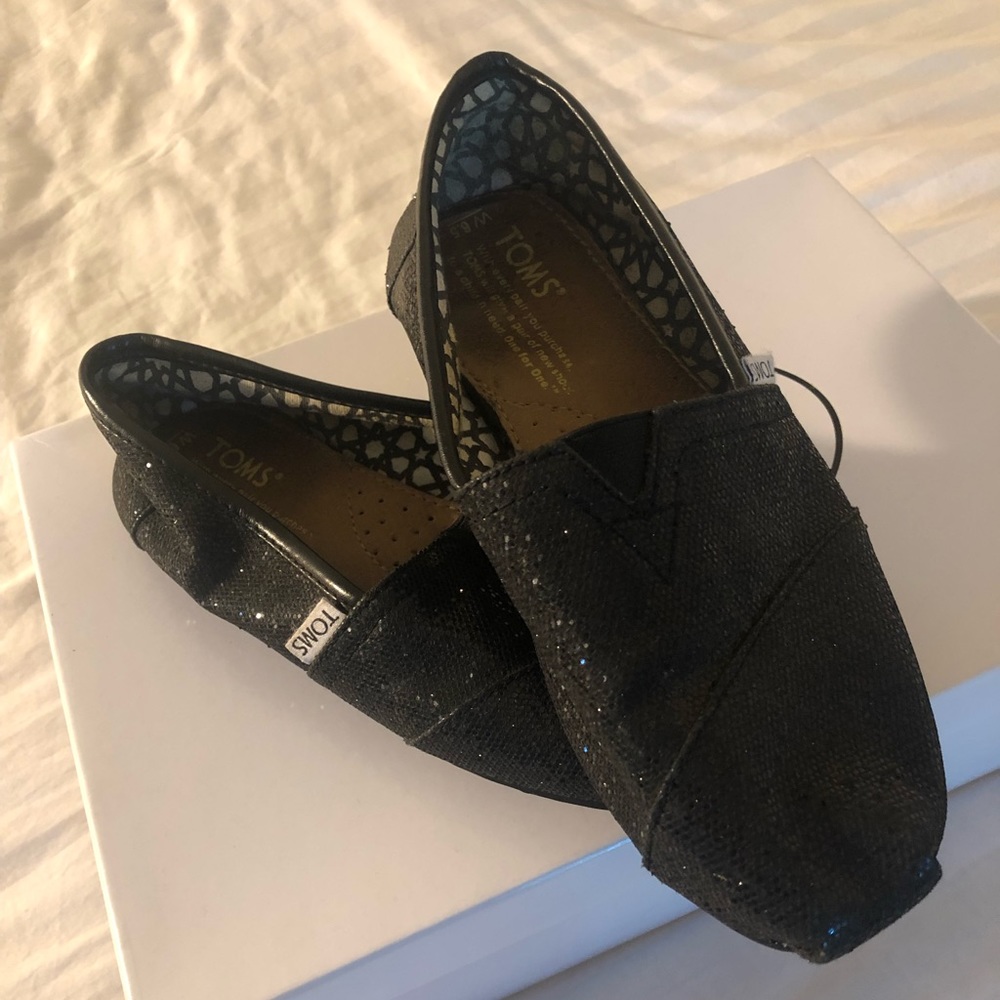 BLACK SPARKLE TOMS